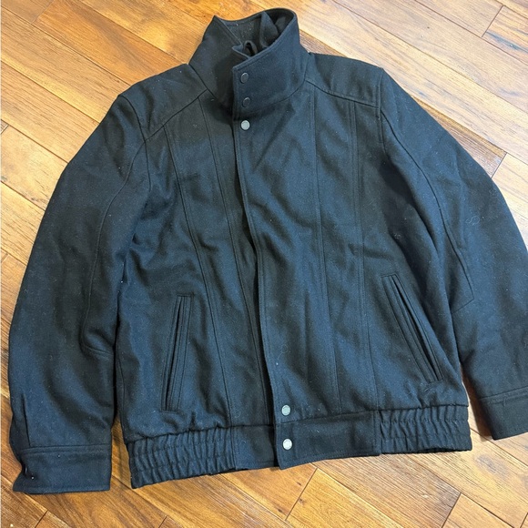 Black Rivet Men Wool Jacket - Picture 1 of 8